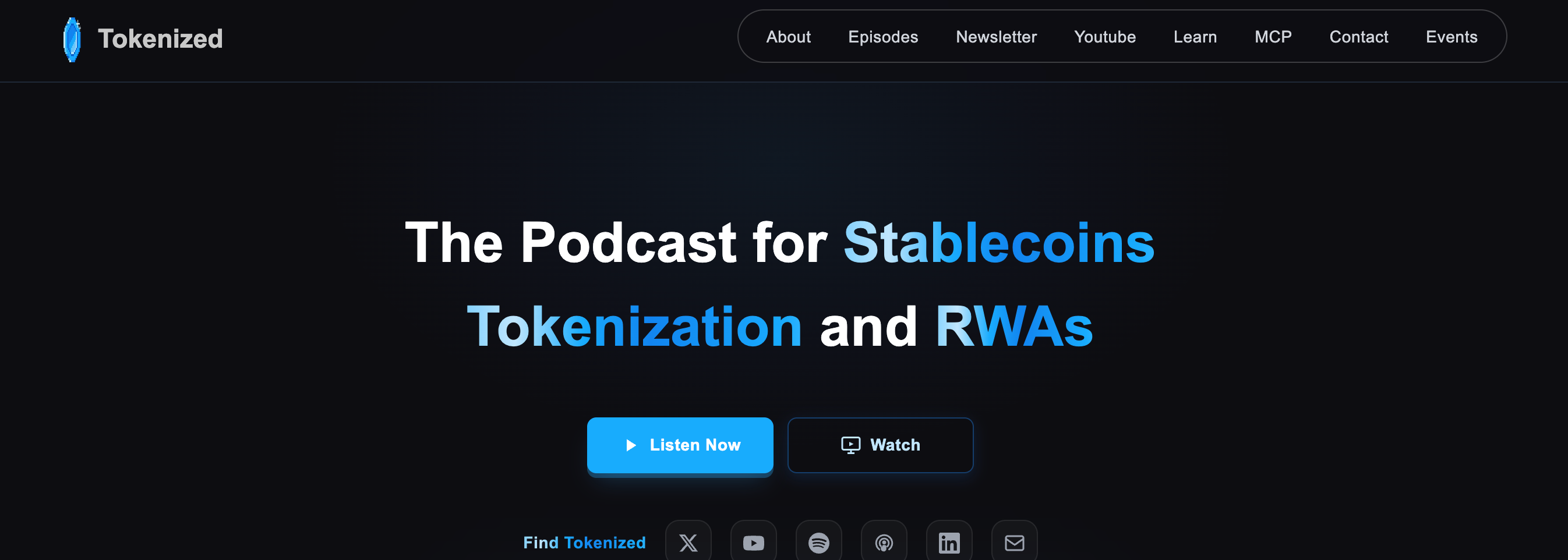 Tokenized homepage